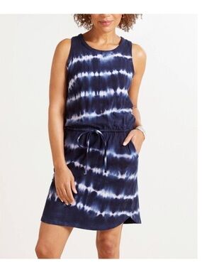 Evereve • Sundry Tie-Dye Tank Dress Size 1 S Blue